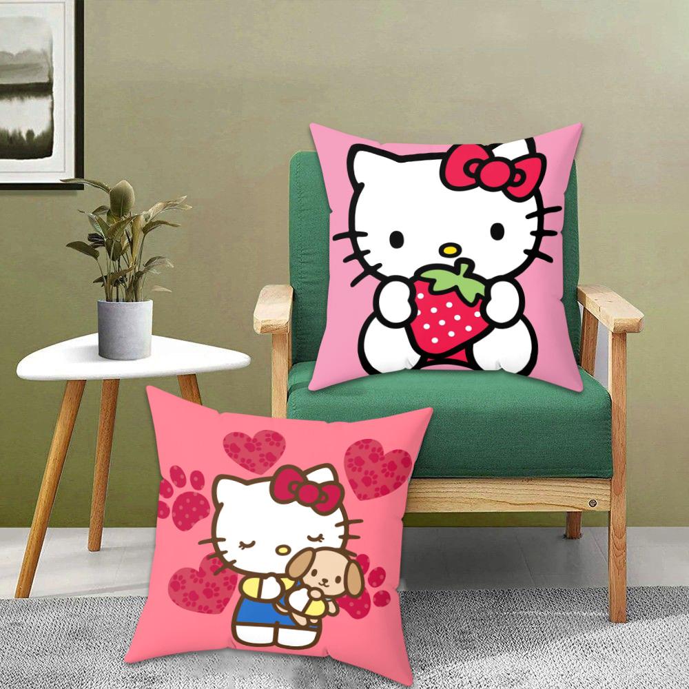 Sanrio Decorative Pillowcase Decor 40X40 Hello Kitty Bedroom Bed Cushion Cover 45X45Cm Home Decoration Accessories Couch Pillows