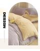 Winter Milk Coral Fleece Flannel Bedding Set: Double-Sided Plush Quilt Cover & Thickened Bed Sheet Set.