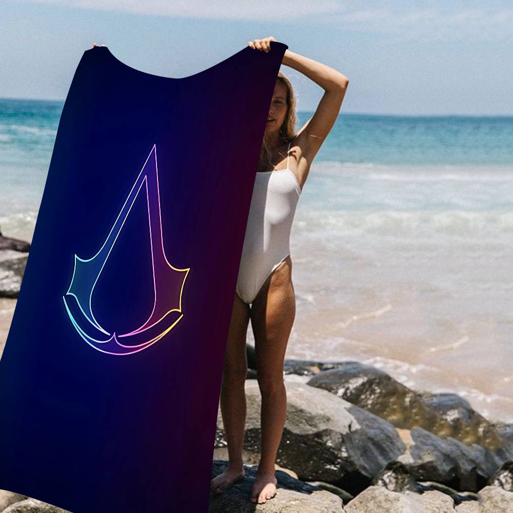 Gioco A-Assassins C-Creeds Coperta in Microfibra Asciugatura Rapida Teli da Spiaggia Stampa Oversize Super Assorbente Coperta Telo da Piscina