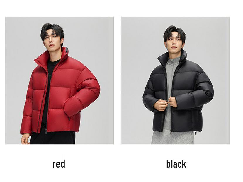 Couple's 2025 Winter Down Jacket: Men's 90% White Duck Down High Loft Outerwear