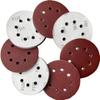10pcs 5-inch 8-hole Flocked Sandpaper, Eed Sandpaper, Aluminum Oxide 125mm Flocked Abrasive Sandpaper
