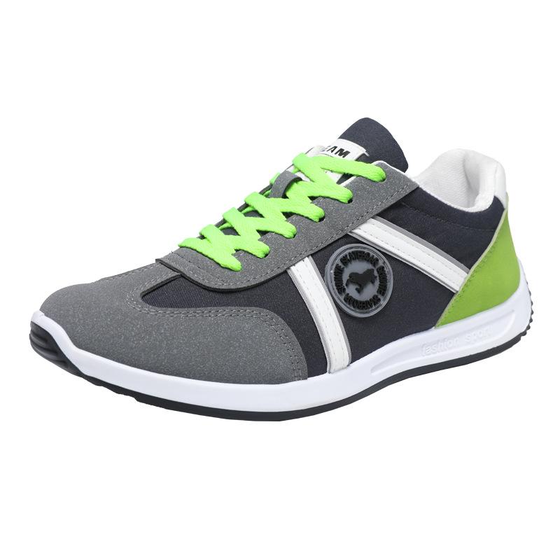 Summer new fashion versatile shoes new men s casual sports shoes youth shoes 44 зелёный