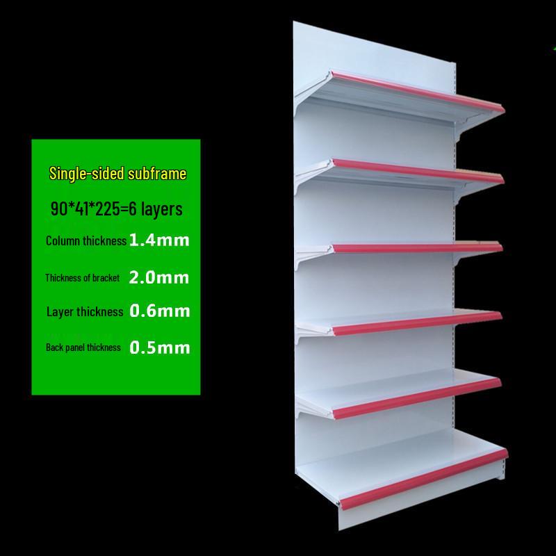 Reinforced Multi-Layer Display Rack for Snacks, Stationery, and Convenience Items - Single/Double-Sided for Supermarkets and Pharmacies