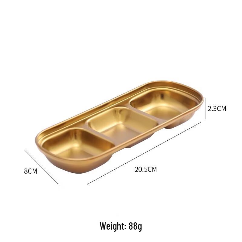 ZISIZ 304 Stainless Steel Korean Dipping Sauce Dish