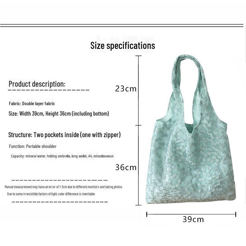 Chinese Embroidered Canvas Shoulder Bag with Cherry Blossom Design