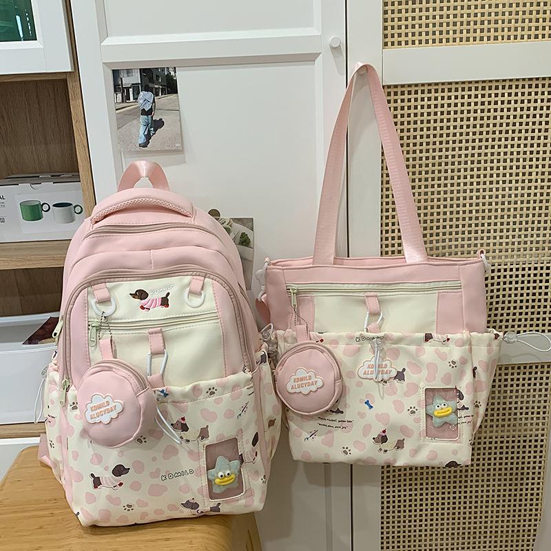 Schoolbag Kids Backpack Girls Travel Girls Light Study Backpack Tide Primary School Bag 1-1-1 Grade