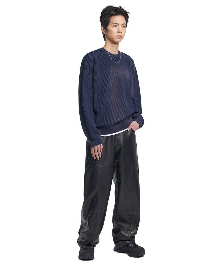 Nomaenyueol Spray Dyeing Knit - Navy
