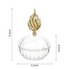 6pcs Golden Storage Containers Plastic Small Cases Unique Candy Box  Wedding Ceremony