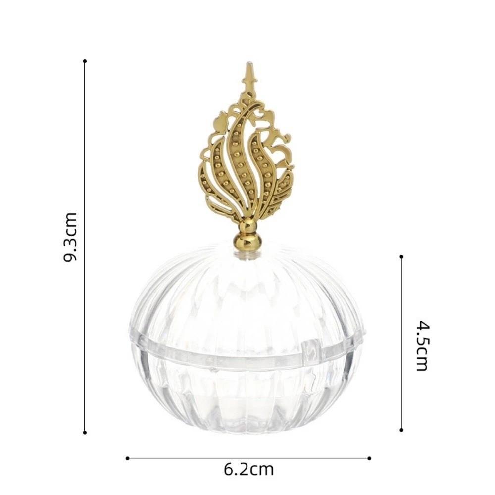 6pcs Golden Storage Containers Plastic Small Cases Unique Candy Box  Wedding Ceremony
