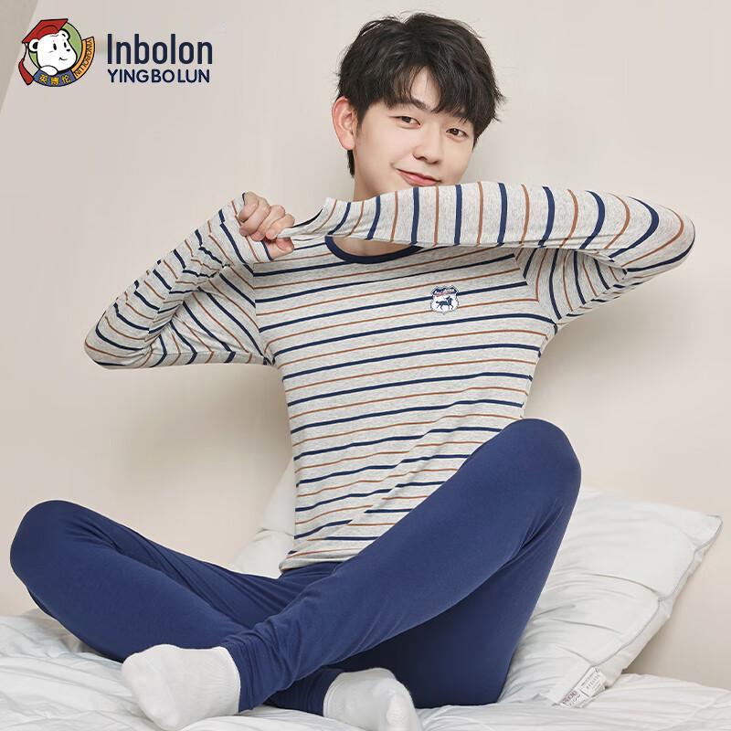 Yingbolun Kids Pure Cotton Thermal Underwear Set 180