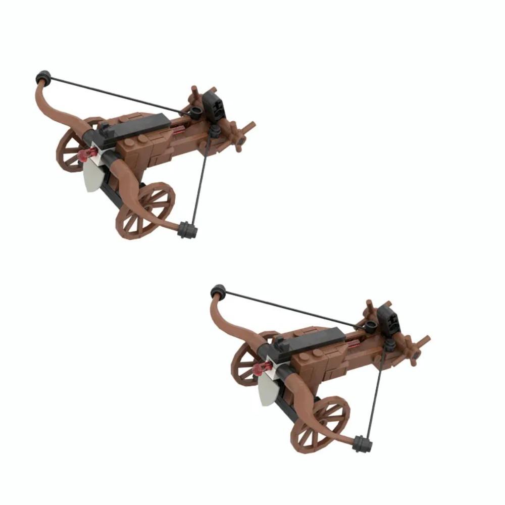 Medieval Castle Siege Weapons Building Blocks Siege Engine Cannon Car  Catapult Crossbow MOC Assembly Bricks Toys