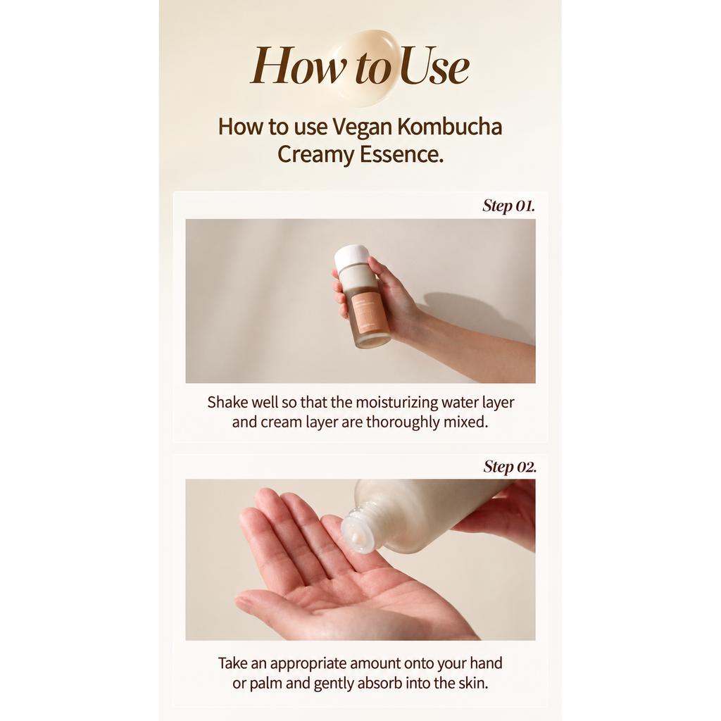 Farmstay Vegan Kombucha Creamy Essence 140ml