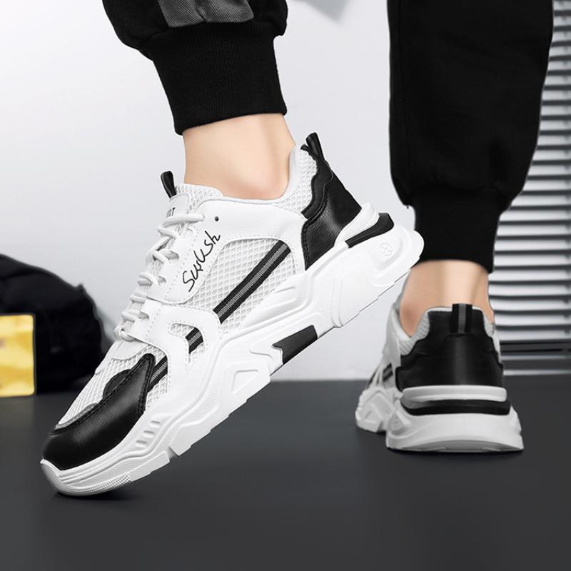 Herren Plateau Mesh Atmungsaktiv Casual Sportschuhe Sommer Neue Outdoor Komfort Vulkanisierte Schuhe Herren Laufschuhe Mode Sneakers