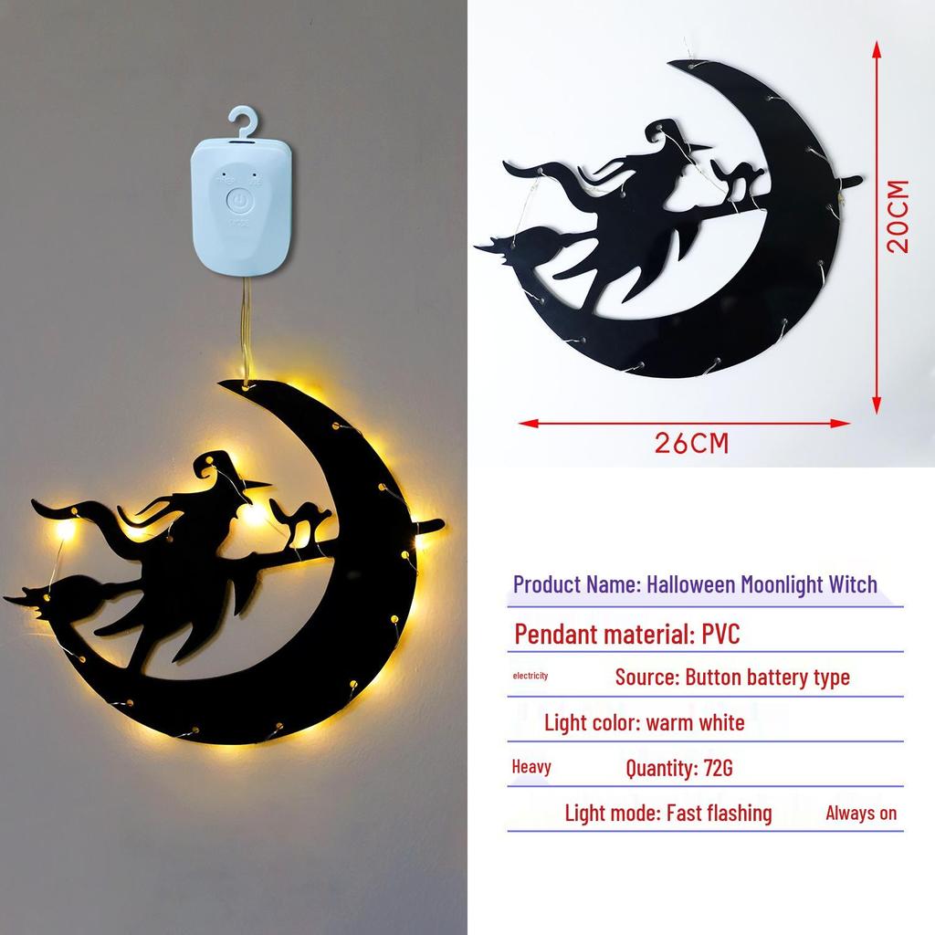 Halloween Pumpkin Ghost Hanging Lights for Indoor Wall & Window Decoration