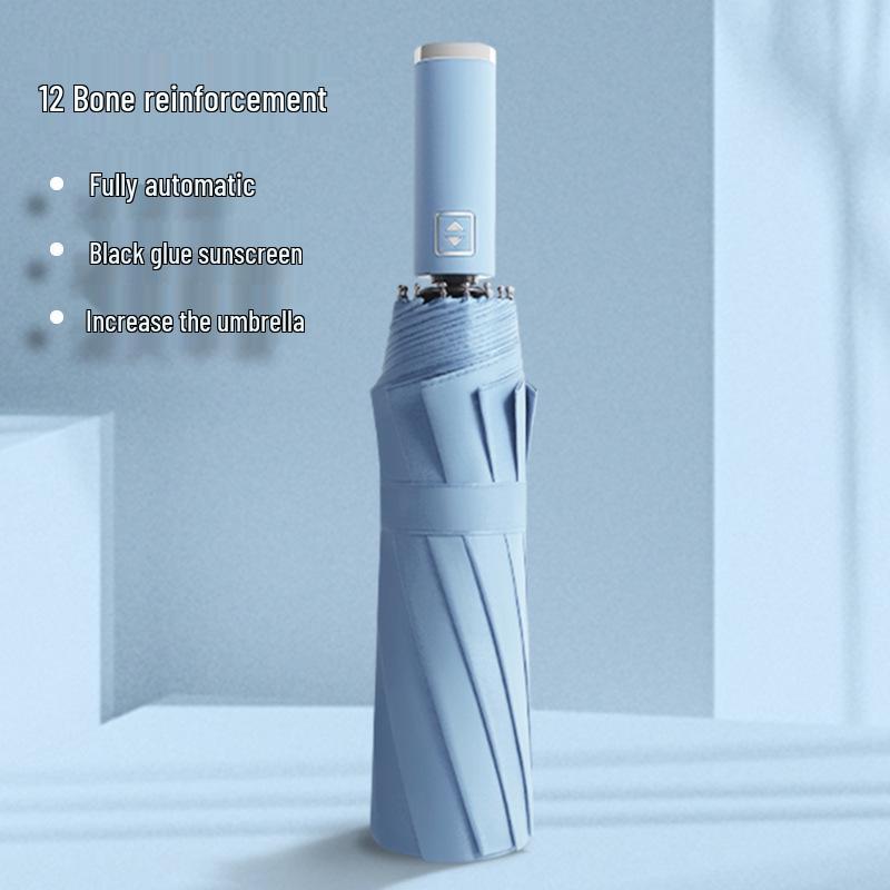 72-Rib Automatic Folding Umbrella for All Weather - Sunshade and Sunscreen for Men, Women, and Students