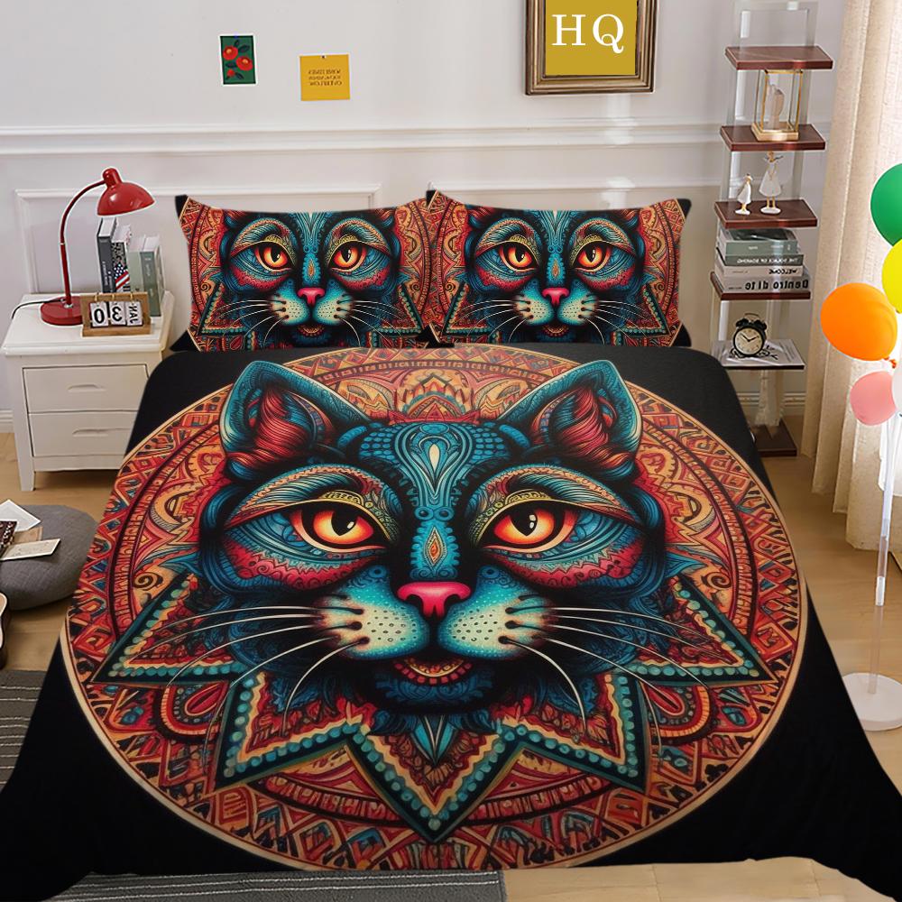 Luxus Datura Bettbezug Set Bettwäschebezug Anzug Polyester Heim Bettwäsche Set Doppelbett Schlafzimmer Dekor