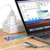 1-3PCS PD 65W Type-C To USB 3.0 Hub 5-Port OTG Multi-Port Splitter Adapter Compatible with MacBook Pro 13/15/Air/Pro Computers