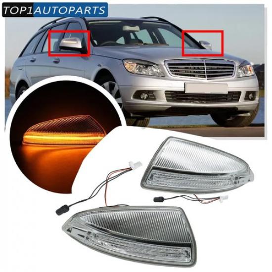 For Benz X164 GL350 GL450 GL550 2pcs Door Side Mirror Turn Signal Lamp Light