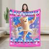 Ballerino Lololo Italian Brainrot Knitted Blanket Flannel Warm Throw Blankets for Bed Bedroom Quilt