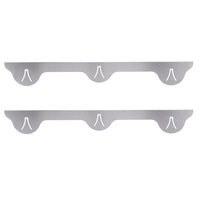 2 Stück Herdspaltabdeckung Edelstahl Füllstoff Thekenschutz 59,5cm Silber Küchenzubehör