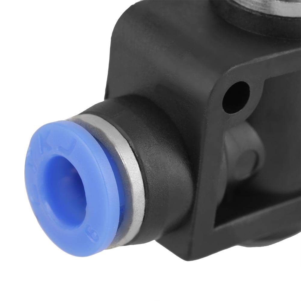 Sixrun 10pcs/set Pneumatic Flow Speed Valve, Push-in Speed Controller 6mm Pneumatic Air Flow Control Valve Connector, Pneumatic Quick Fitting