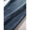 Men's Curved Hem Jeans Autumn/Winter New Style Heavyweight Pants American Retro Loose Straight Casual Wide-Leg Trousers