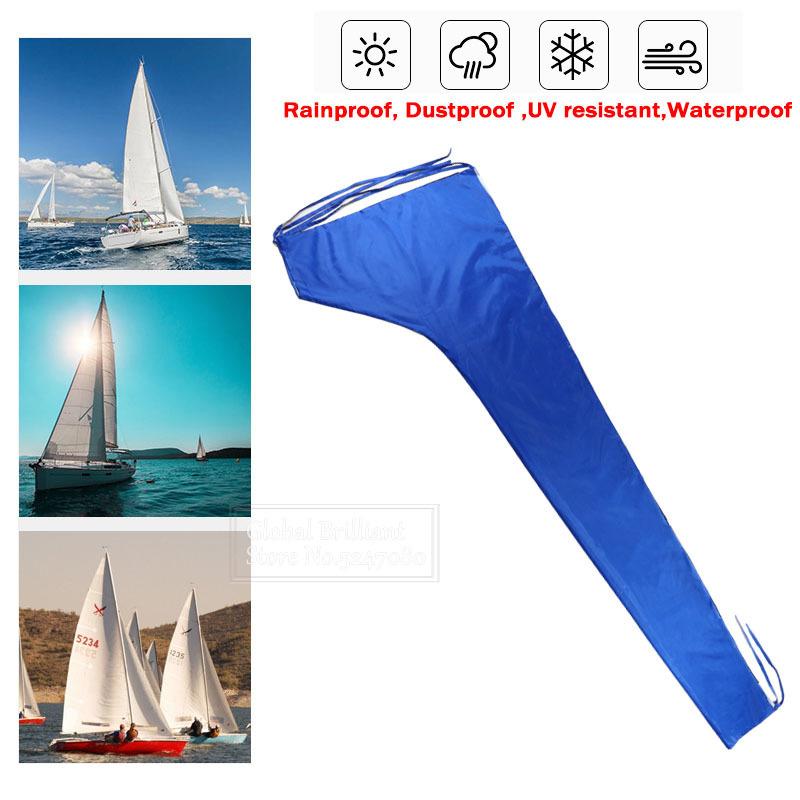 600D Sail Cover Mainsail Boom Boat Cover Anti UV Sunshade Boom Sail Cover 8-9Ft 9-10Ft 10-11Ft 11-12Ft 12-13Ft Waterproof