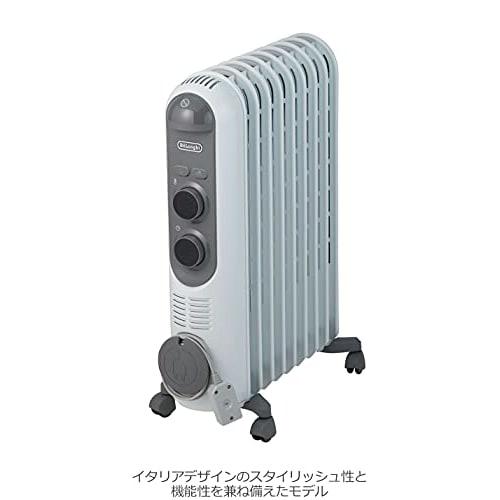 DeLonghi Amicaldo Oil Heater Heating Equipment 8 tatami to 10 tatami convection type RHJ45M0912-SG White