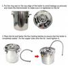12/20/30L Home Distiller Alambic Moonshine Alcohol 3pot Still Stainless Copper DIY Brew Water Wine Essential Oil Brewing Kit