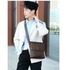 Men Fashion Shoulder Bags Pu Leather Crocodile Pattern Business Small Handbags CLE