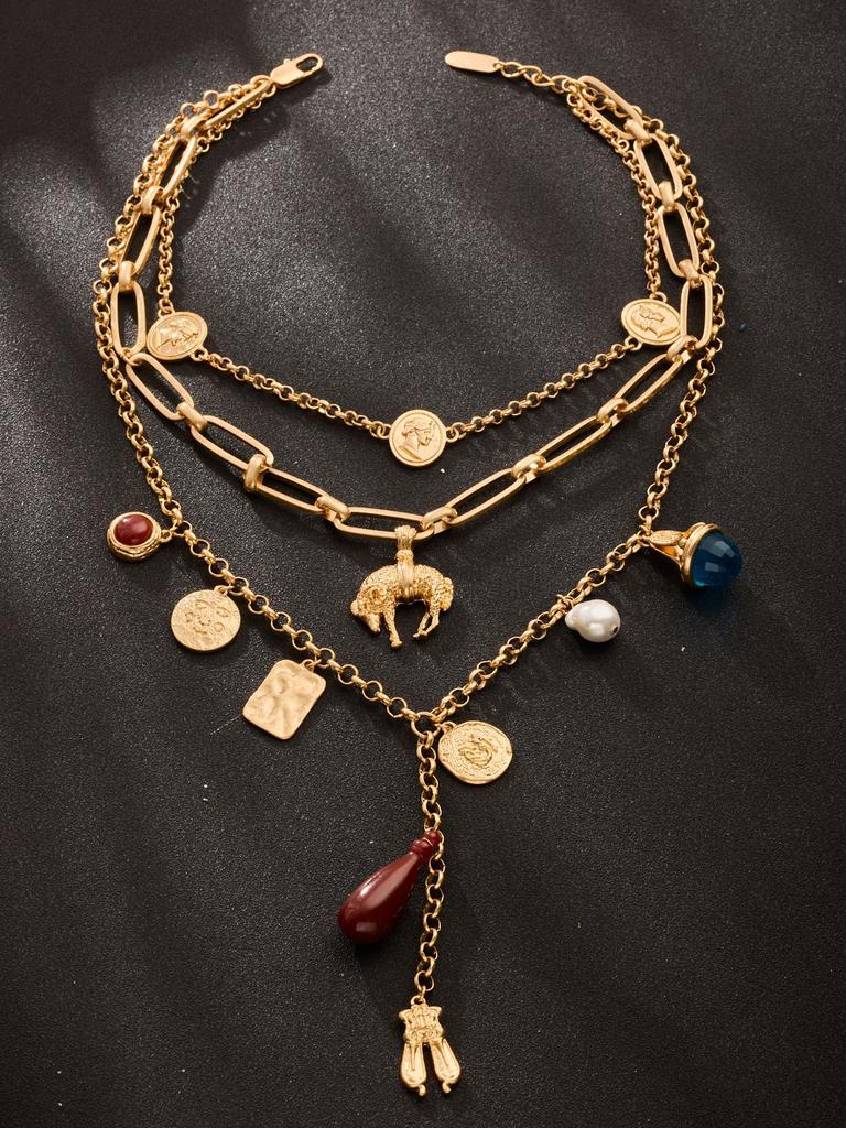 Bohemian Multi-layer Pendant Necklace To Wear on Vacation Stages and Music Festivals Fashion Neck Jewelry Hot Sale Party Gift