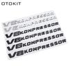 OTOKIT Auto Styling V6 V8 Kompressor 3D ABS Chroom Embleem Badge Sticker Decal Auto Accessoire voor Mercedes Benz S500 S680 GT GT50