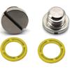 2 PCS 79953Q04 Marine Lower Unit Oil Drain Plug Screw and Gasket Fit Mercury MerCruiser I R MR Alpha 1 TR TRS and All O/Bs with 3/8-16 Non-Magnetic