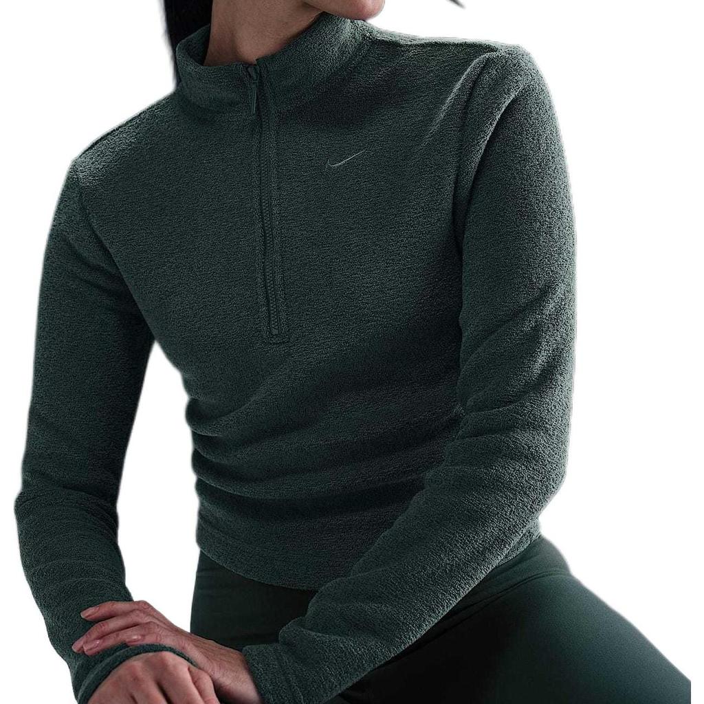 Nike Abbigliamento Sportivo Phoenix Peluche Donna Slim Manica Lunga Accogliente Pile Zip 1/2 Top FV8029-338