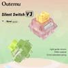 Outemu Silent Peach V3 Switch Lubed Silent Lemon V3 Switches Механічна клавіатура Лінійна тактильна 5-контактна гаряча заміна PA66 Pre Lubed POM
