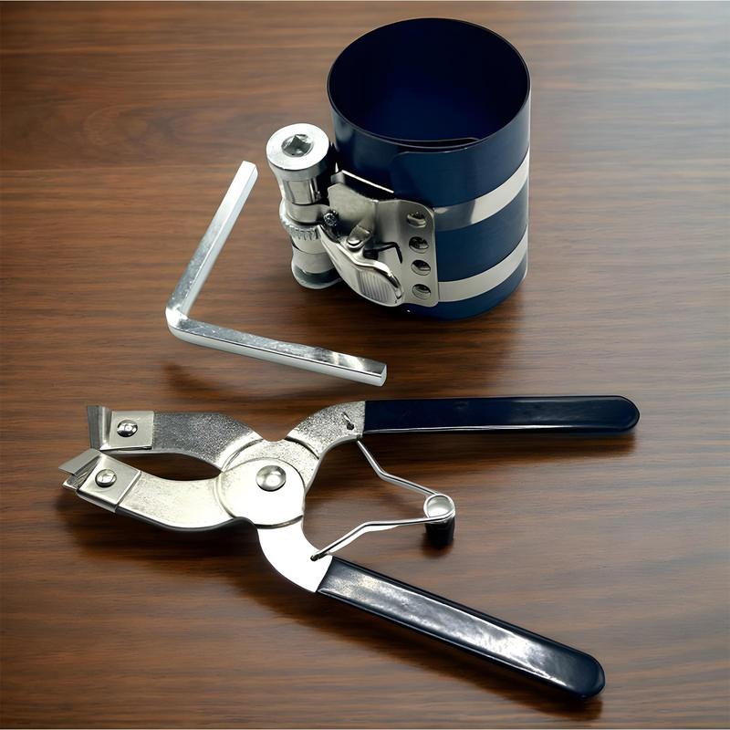 Piston Ring Compressor Piston Ring Removal Tool Car Repair Supplies With Plier For Truck Vehicle RV Sedan Automotive