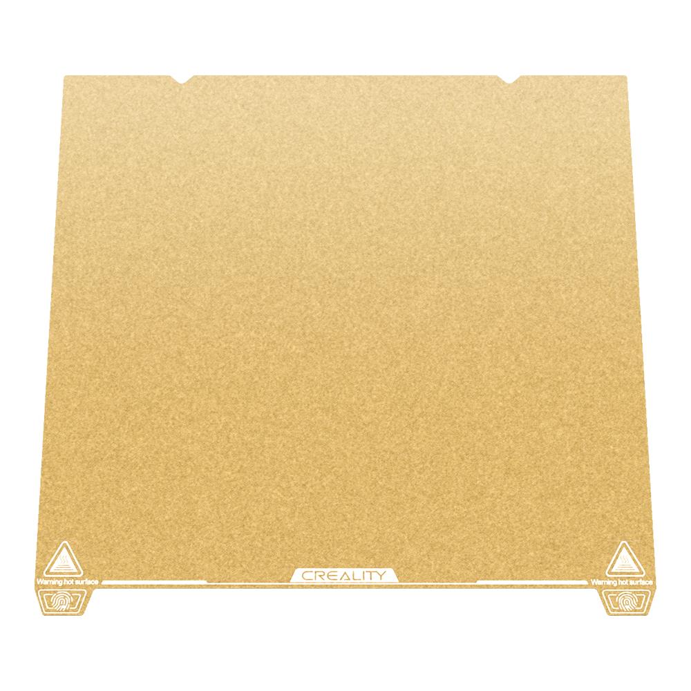 Creality Goldene PEI-Bauplatte für Ender3 V3 Plus K1 Max 3D-Drucker, 315 x 310 mm, flexible Feder