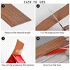 1Pc 5cm/1.96in PVC Wooden Floor Transition Strip, Self-adhesive Edge Sealing Strip, Self-adhesive Threshold Strip