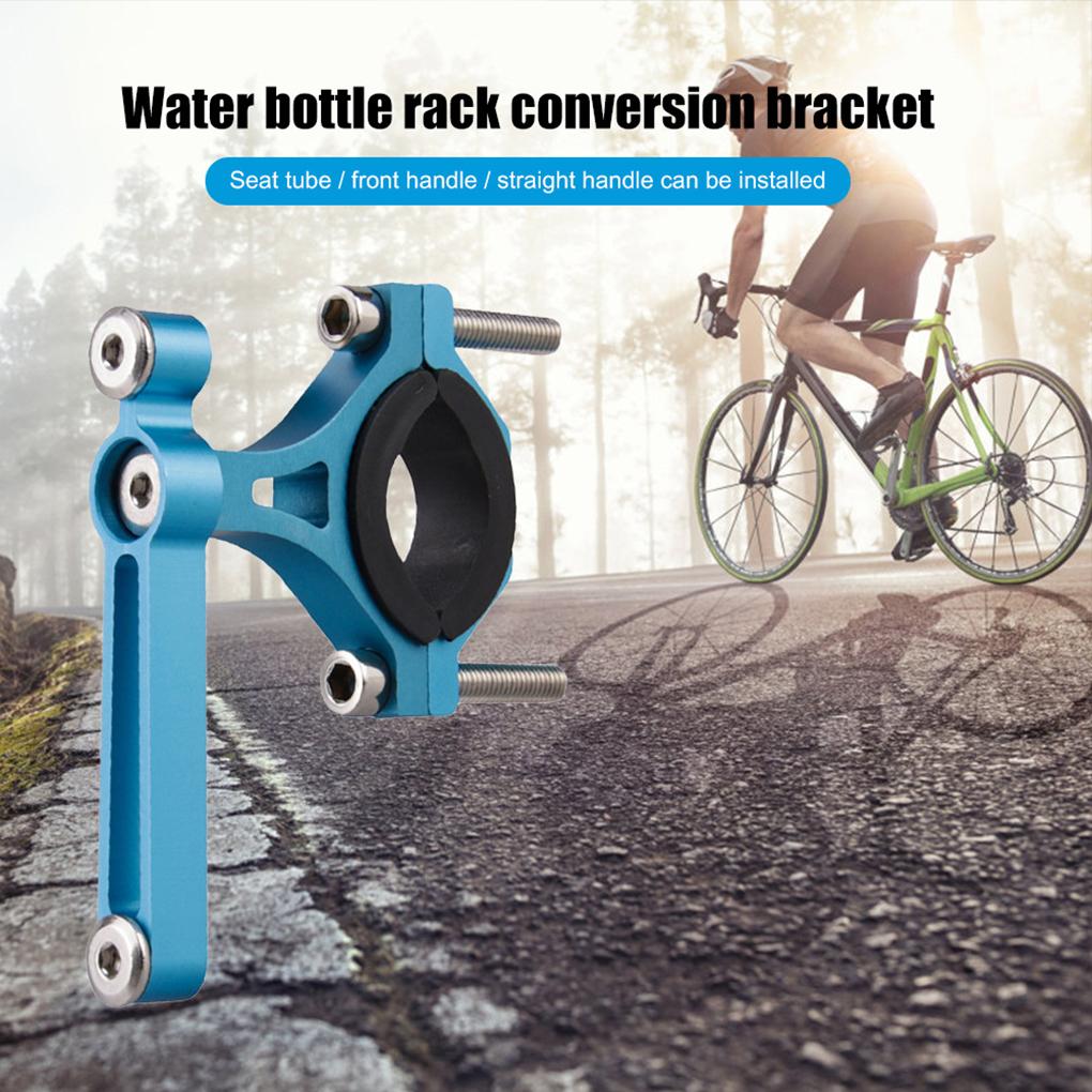 Bicycle Water Bottle Holder Adapter Drinking Conversion 90 Degree Rotatable Frame Support Bracket Riding Accessory