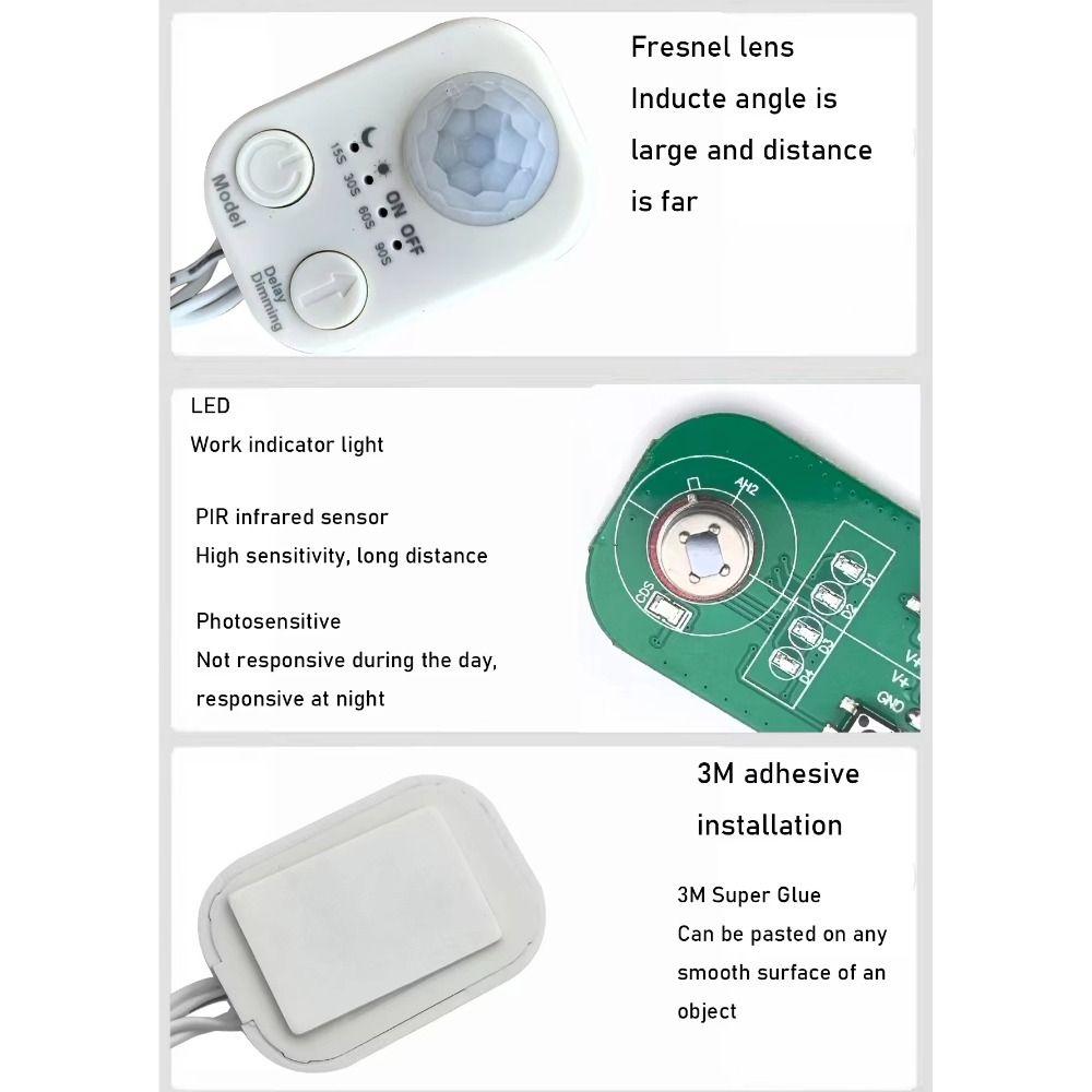 High Sensitivity PIR Motion Sensor Switch Smart Human Infrared Sensor Switch For LED Light Strip