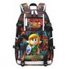 Zelda Zelda Plecak z Nadrukiem Akcesoria Outdoorowy Port USB Duża Pojemność Plecak Podróżny
