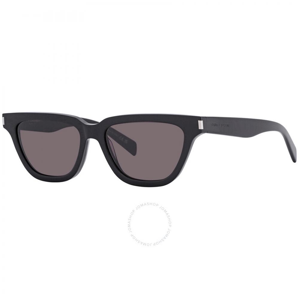 Saint Laurent Dark Grey Smoke Cat Eye Ladies Sunglasses Sl 462 Sulpice 001 53