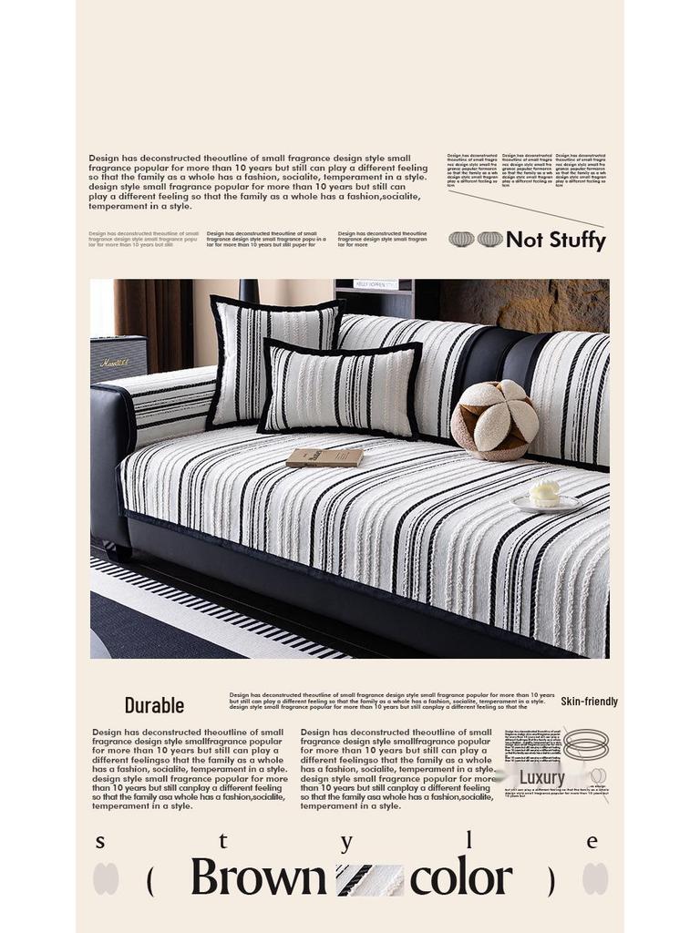 Luxury Chenille Sofa Cushion - Non-slip, Year-Round Use, Universal Fit, 2025 Edition