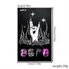 24 Pcs Halloween Artificial Nails Halloween Press On Nails Short Square False Nails Full Cover Stick on Nails