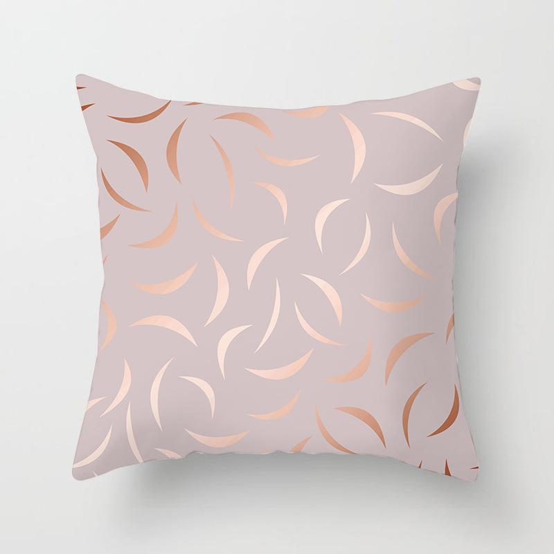 New Rose Gold Pink Peach Skin Pillow Cover Home Sofa Pillow Cushion Cover
