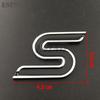 3D S Car Front Grill Zinc Alloy Badge Emblem For Car Body Accessories Car Styling Badge Decal for Ford Focus Fiesta Edge