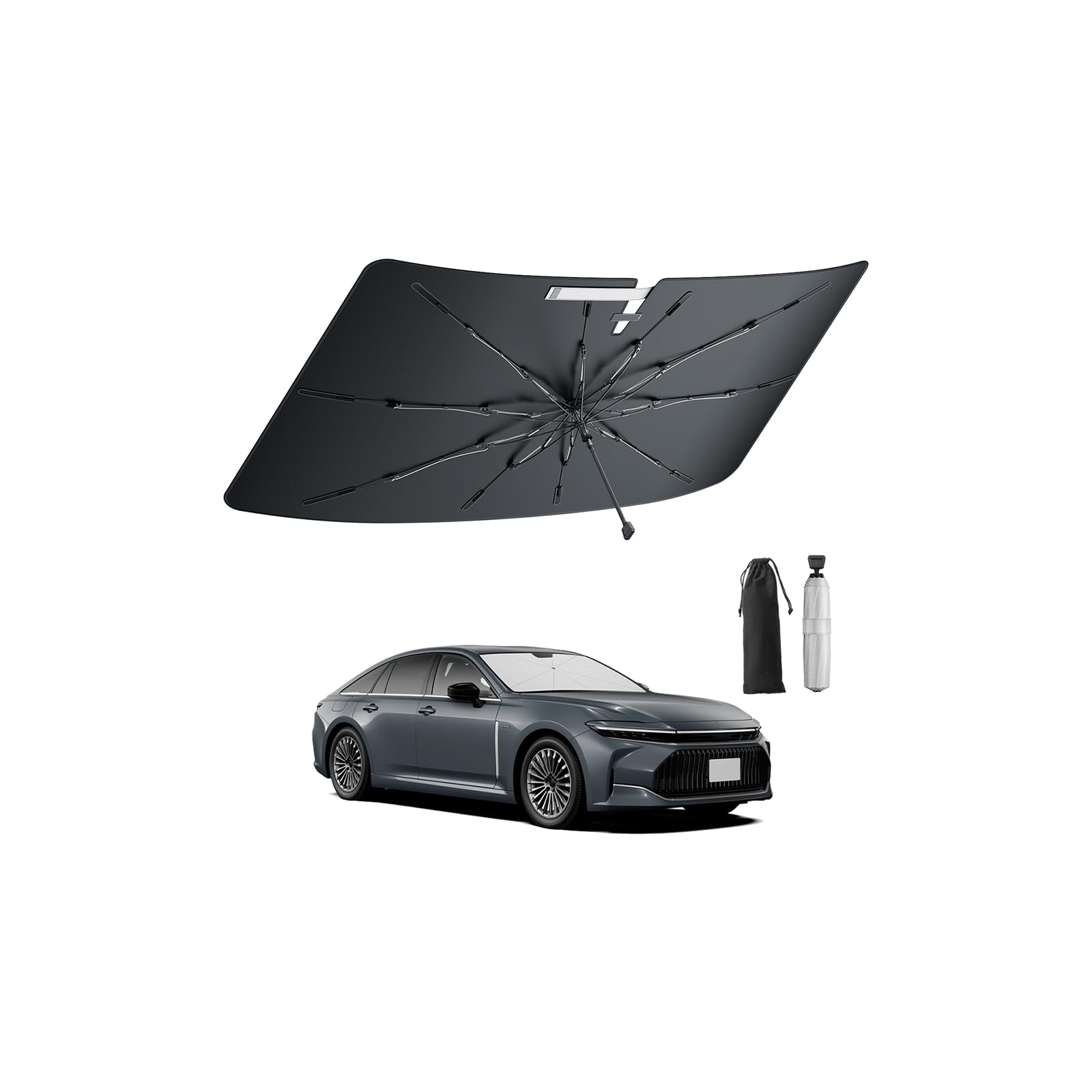 

BIBIBO 2025 Новый и улучшенный солнцезащитный козырек Toyota Crown Crossover Серии Crown 220 Серии 210 Передний солнцезащитный козырек Защита от солнца Защита от УФ-лучей Блокировка света Складной