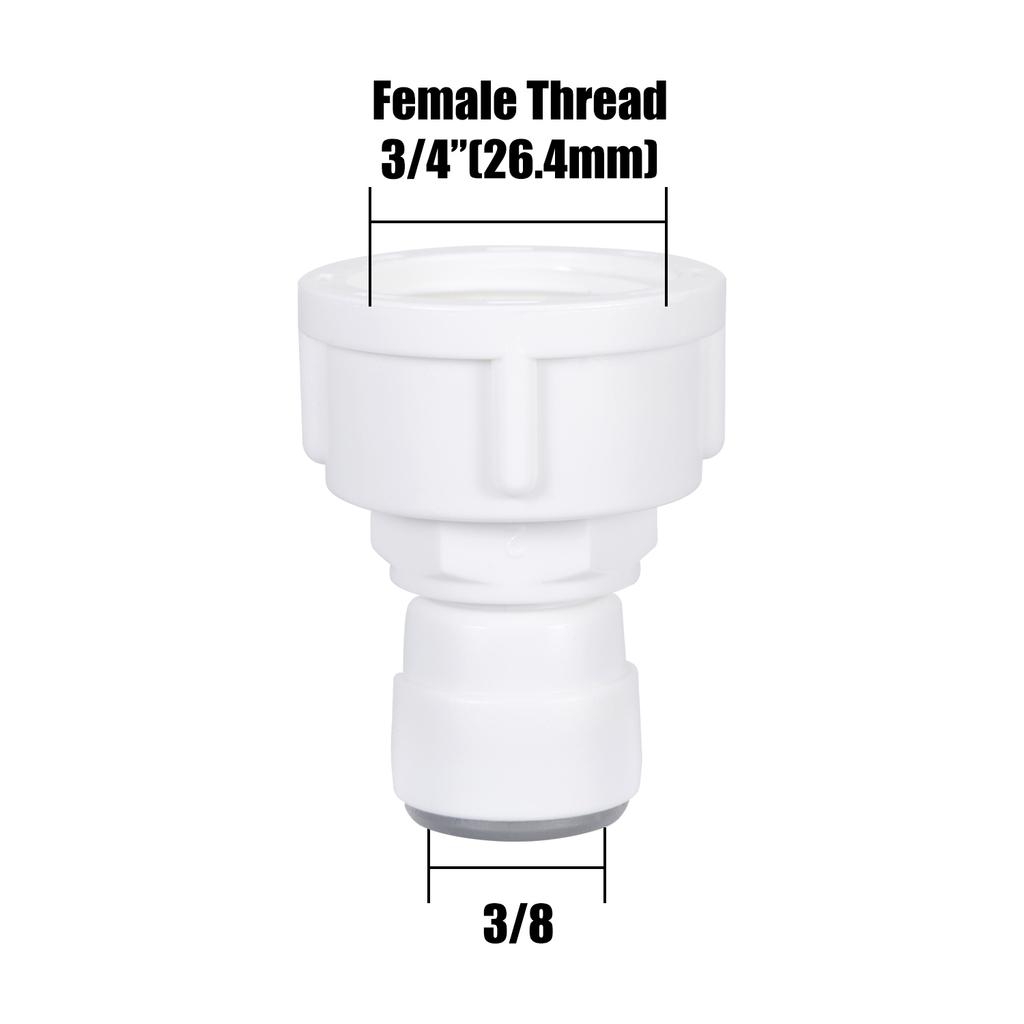 10Pcs Straight RO Water Fitting Male Female Thread 1/4 3/8 Coupling Hose Pipe Connector Water Filter Reverse Osmosis Parts New