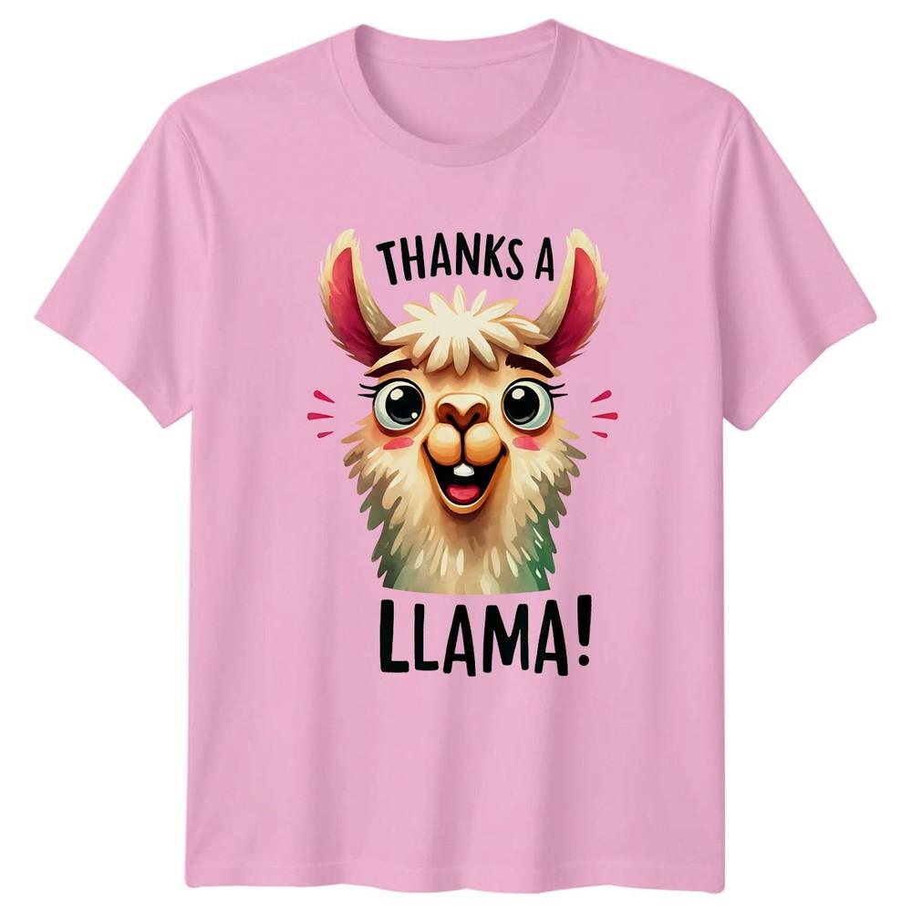 Thanks A Llama TShirt Llama Lovers Animals Thank You Gift For Him And Her