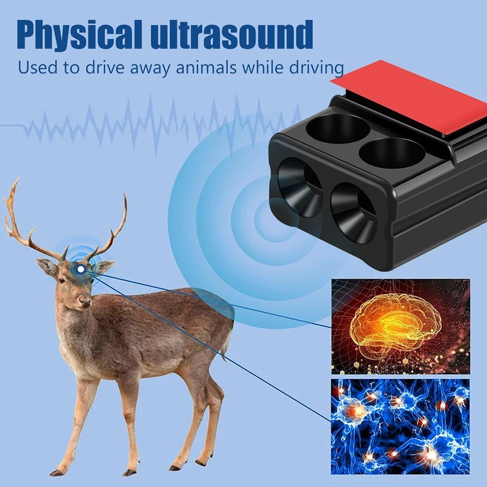 2/4Pcs Portable Animal Warn Whistles Mini Anti-collision Siren for Vehicle Field Drive